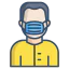 Medical mask icon 64x64