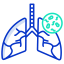 Infected lungs icon 64x64