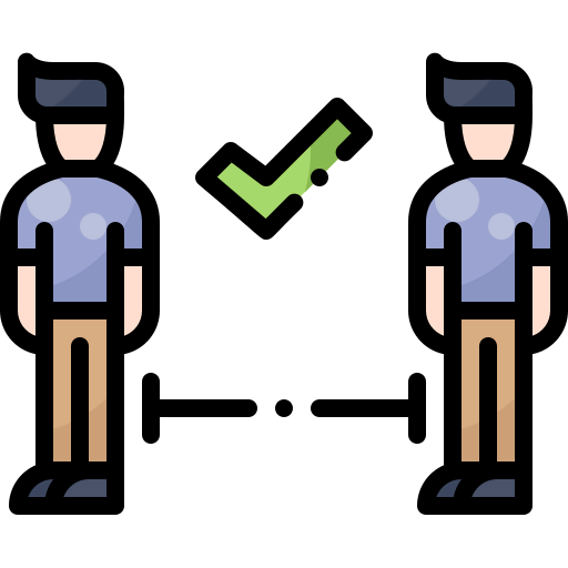 Keep distance icon