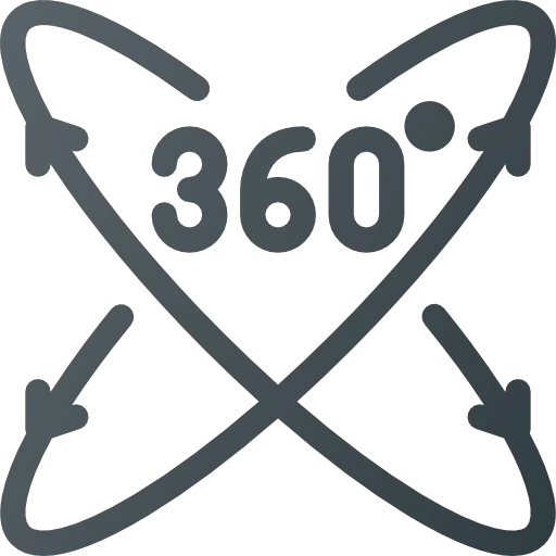 360 degrees icon