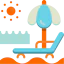 Sunbed icon 64x64
