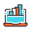 Data analytics biểu tượng 64x64