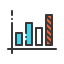 Line chart icon 64x64