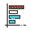 Line chart icon 64x64