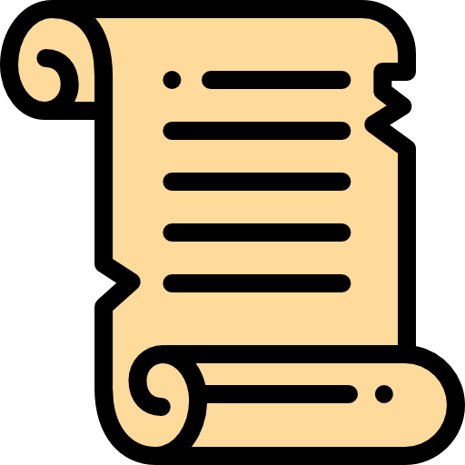 Ancient scroll icon