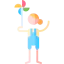 Toy windmill icon 64x64