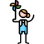 Toy windmill icon 64x64