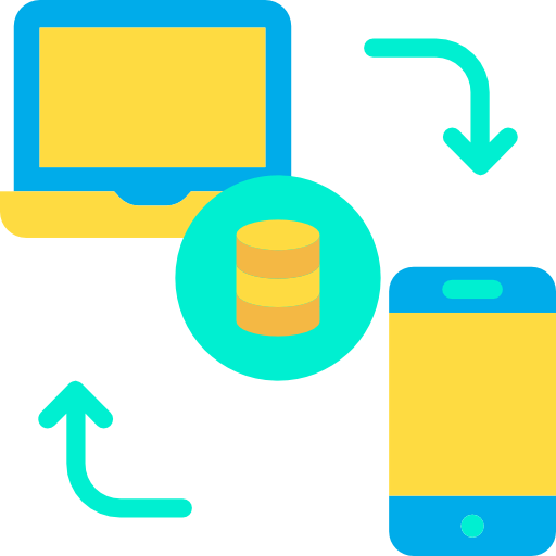 Data transfer ícono