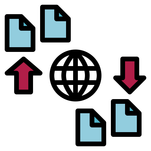 Data transfer icône
