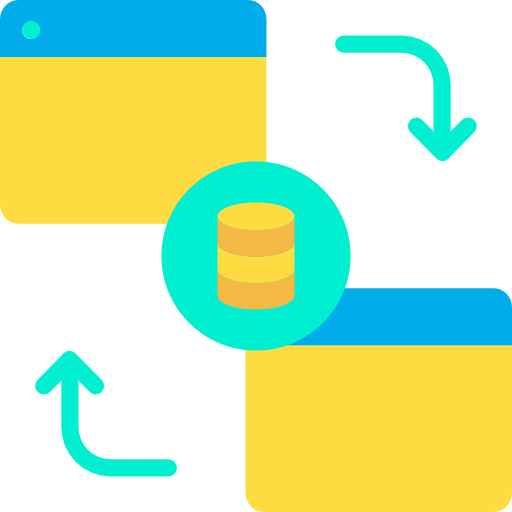 Data transfer ícone