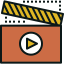 Clapperboard icon 64x64
