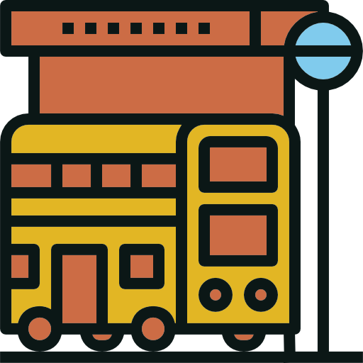 Bus stop icon