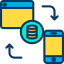 Data transfer icon 64x64