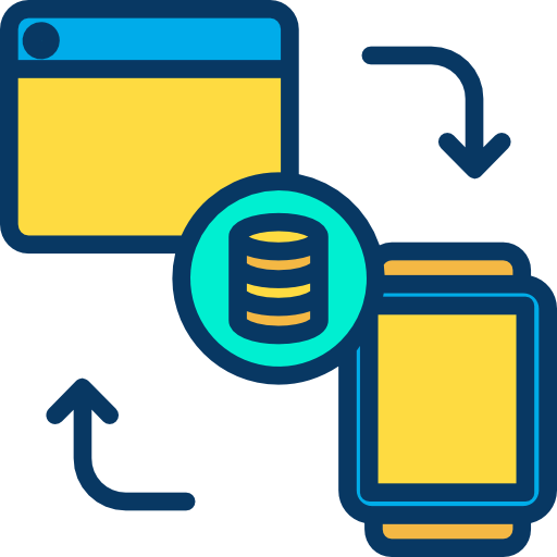 Data transfer icon
