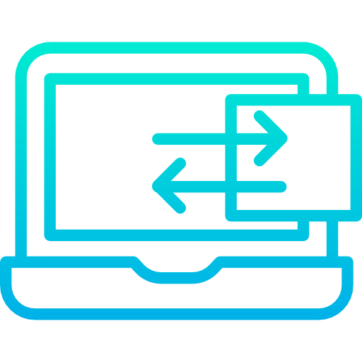 Data transfer icône
