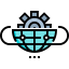 Earth grid icon 64x64