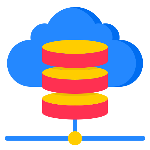 Cloud database ícono