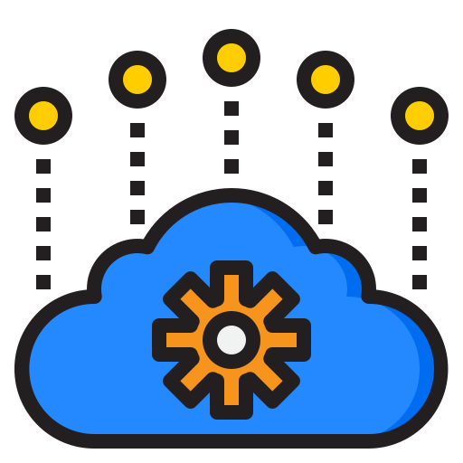 Cloud network icon
