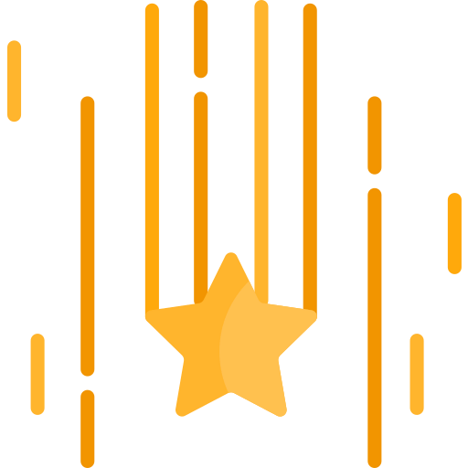 Falling star icon