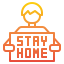 Stay at home icon 64x64