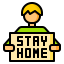 Stay at home icon 64x64