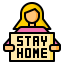 Stay at home icon 64x64