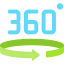 360 degrees アイコン 64x64