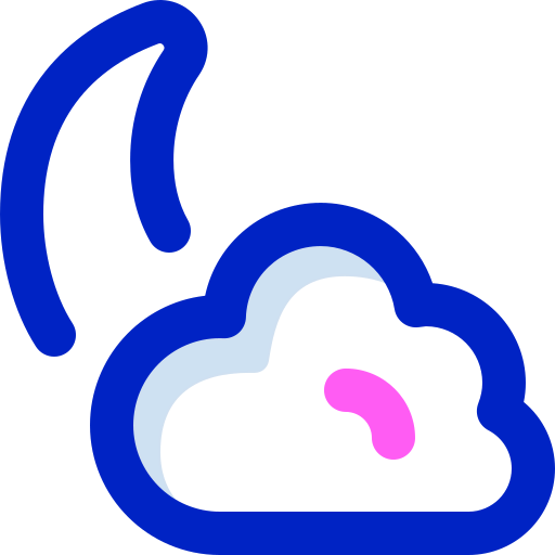 Cloudy night icon