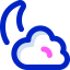 Cloudy night icon 64x64