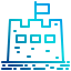 Sand castle icon 64x64