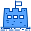 Sand castle icon 64x64