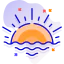 Beach sunset ícono 64x64