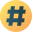 Hashtag Symbol 64x64