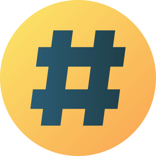 Hashtag icon