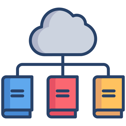 Cloud library icon