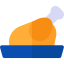 Roast chicken icon 64x64
