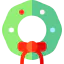 Christmas wreath icon 64x64