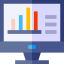Bars chart icon 64x64
