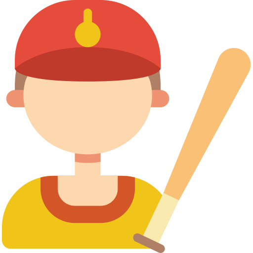 Baseball player icon