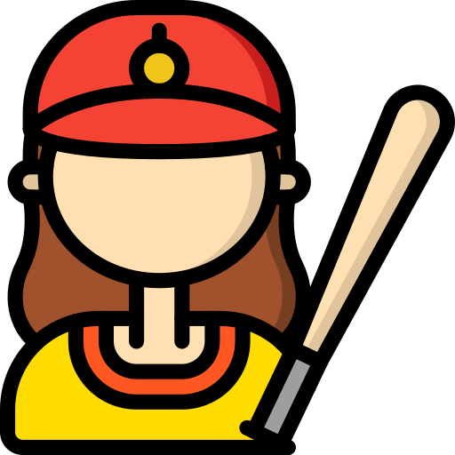 Baseball player icon