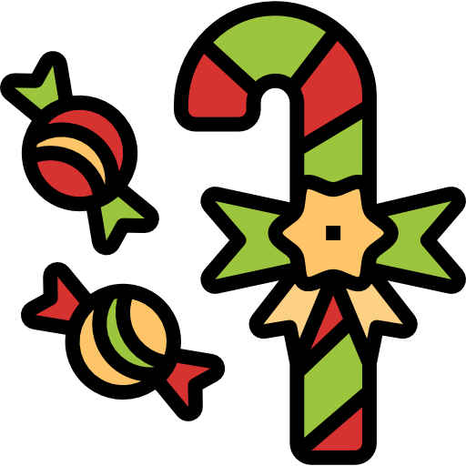 Candy cane icon