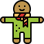 Gingerbread man icon 64x64
