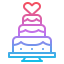 Wedding cake icon 64x64