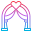 Wedding arch icon 64x64