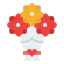 Flower bouquet icon 64x64