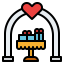 Wedding arch icon 64x64