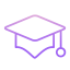 Graduation hat icon 64x64
