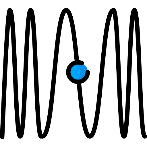 Longitudinal waves icon