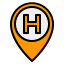 Hotel sign icon 64x64
