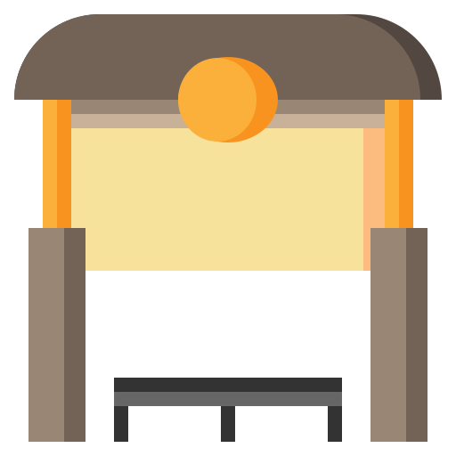 Bus stop icon